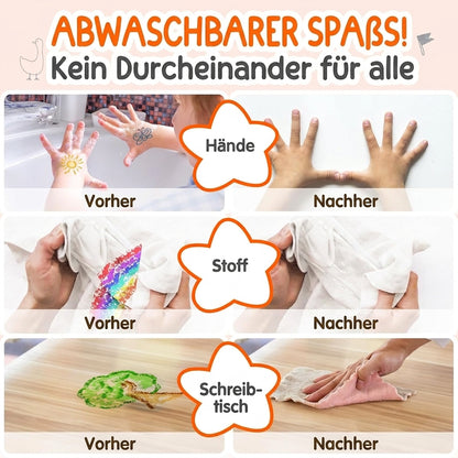 Crayloo - Seidenweiche Waschbare Buntstifte